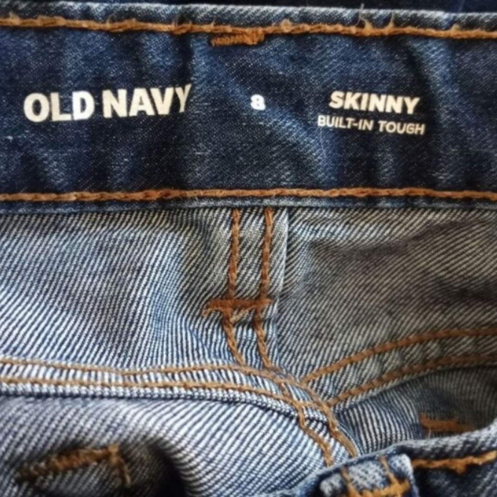 Old Navy Dark Blue Boys Skinny Jeans Sz.8 EUC. - Picture 3 of 4